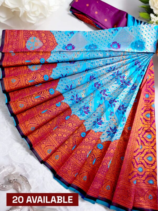 KUBERA vairaoosi style PUTTA SILK SAREES - Image 3