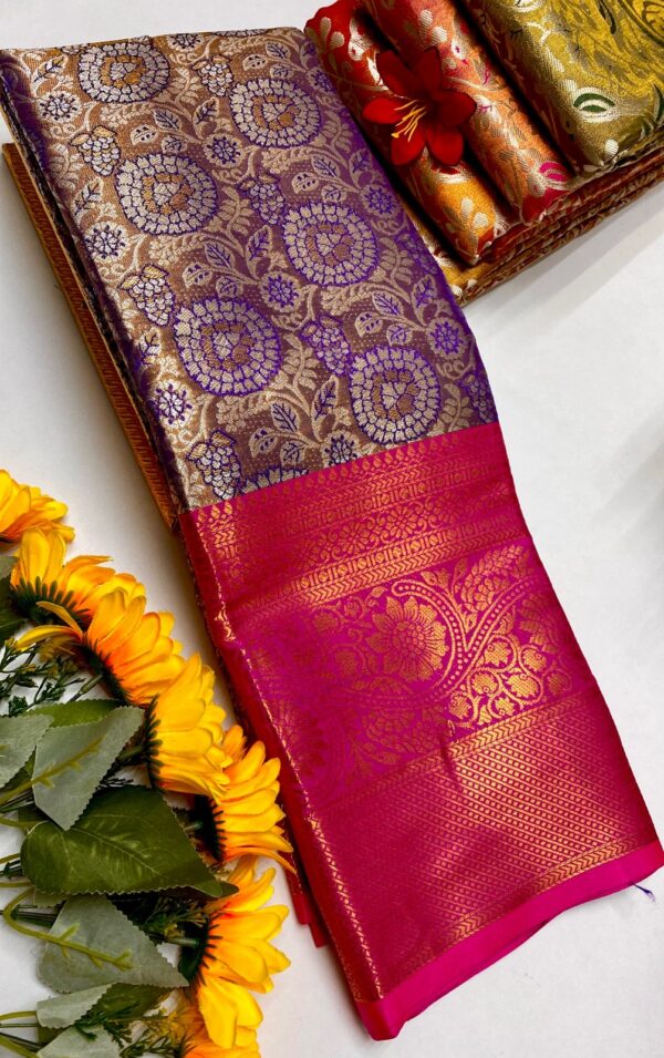 *🌹GRAND WEDDING TISSUE SILK SAREE🌹* 