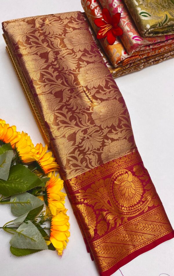*🌹GRAND WEDDING TISSUE SILK SAREE🌹* 