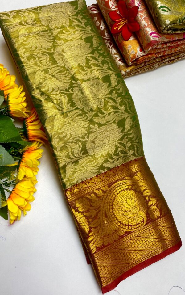 *🌹GRAND WEDDING TISSUE SILK SAREE🌹* 