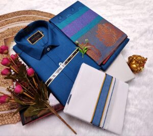 Cotton Blended Heavy Quality shirt &Dhothi