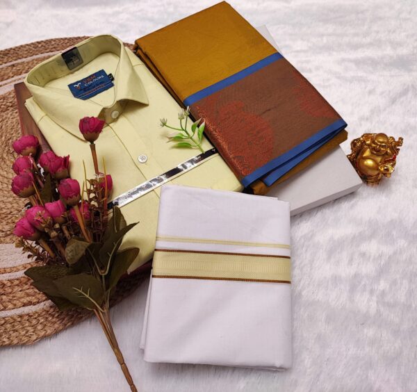 Cotton Blended Heavy Quality shirt & Dhothi