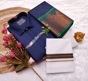 Cotton Blended Heavy Quality shirt &Dhothi