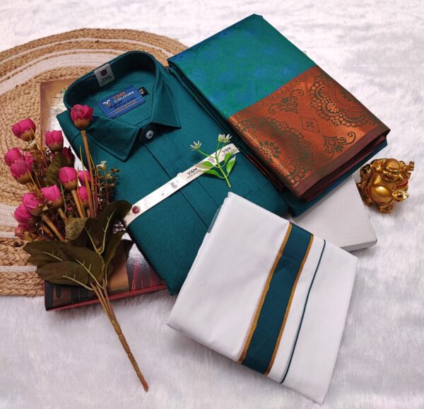 Cotton Blended Heavy Quality shirt &Dhothi