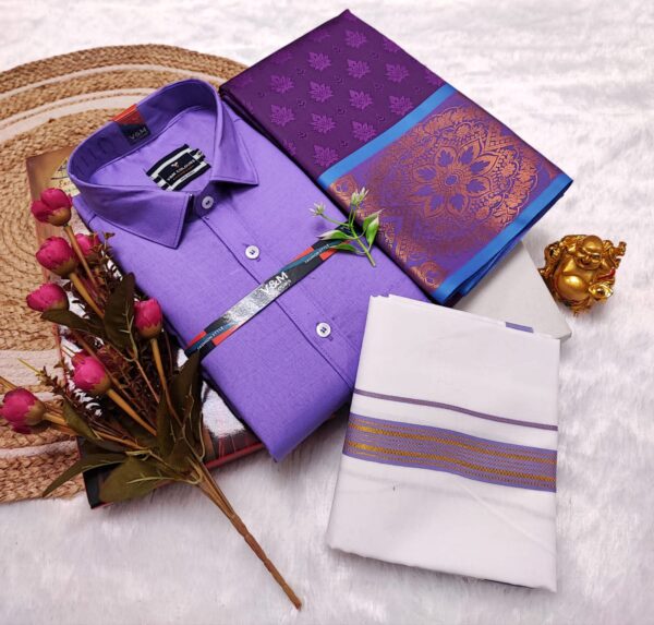Cotton Blended Heavy Quality shirt & Dhothi