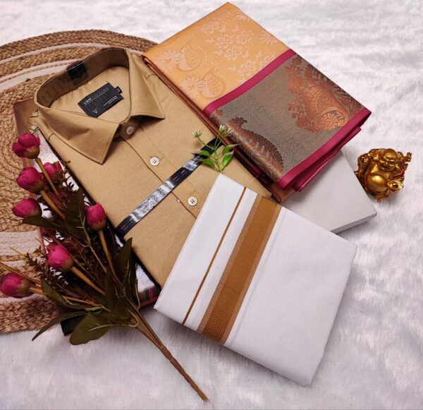Cotton Blended Heavy Quality shirt & Dhothi
