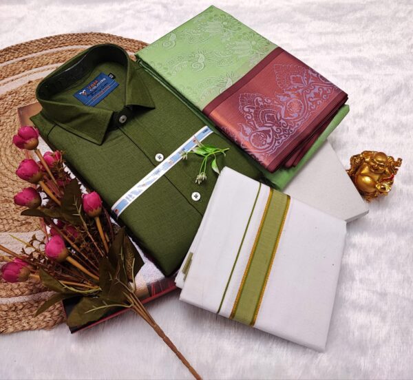 Cotton Blended Heavy Quality shirt & Dhothi