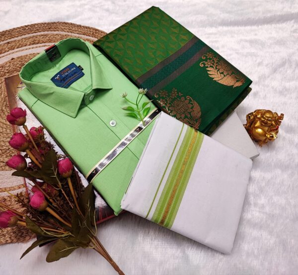 Cotton Blended Heavy Quality shirt & Dhothi