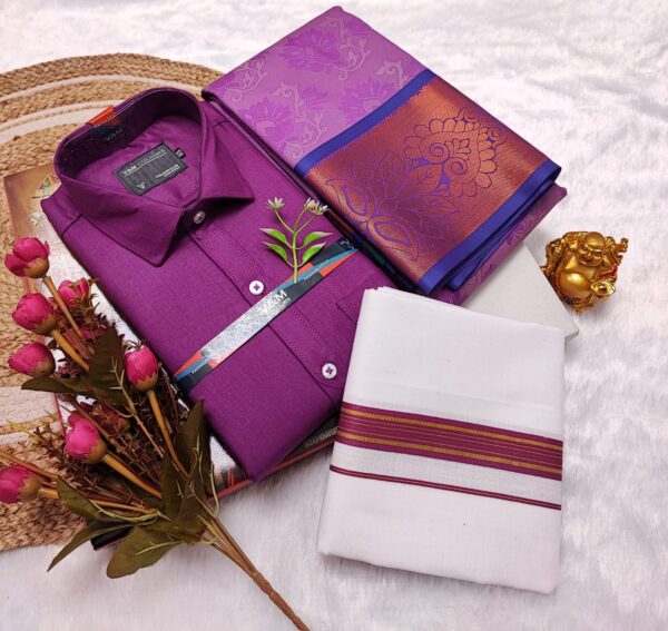 Cotton Blended Heavy Quality shirt & Dhothi