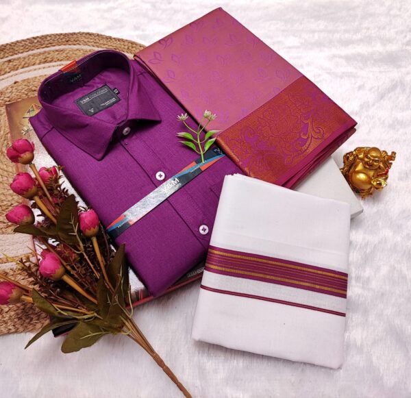 Cotton Blended Heavy Quality shirt & Dhothi