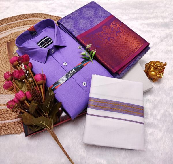 Cotton Blended Heavy Quality shirt  & Dhothi