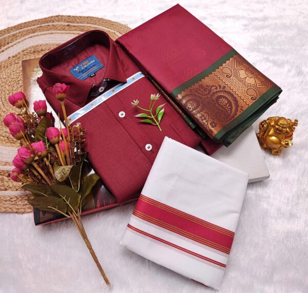 Cotton Blended Heavy Quality shirt & Dhothi