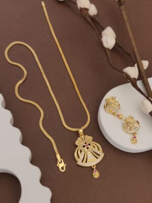 Gold plated jewel set