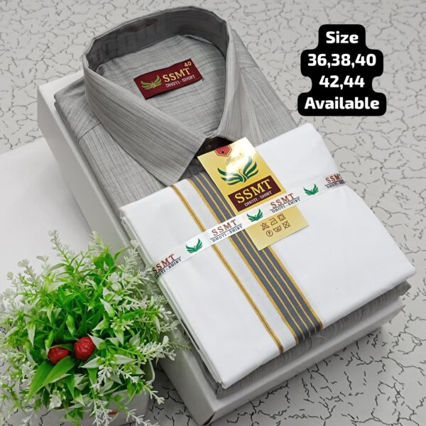 Cotton Dhoti and Shirt