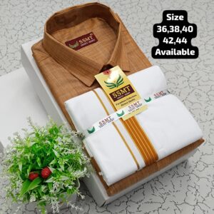Cotton Dhoti and Shirt