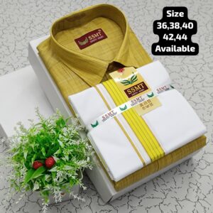 Cotton Dhoti and Shirt