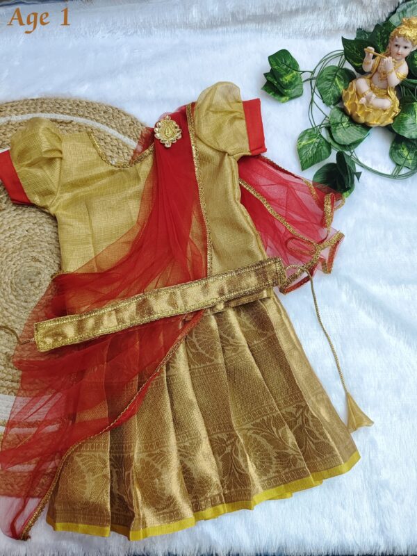 Velvet Tissue Fancy Kids Dress