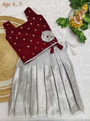 Velvet Tissue Fancy Kids Dress