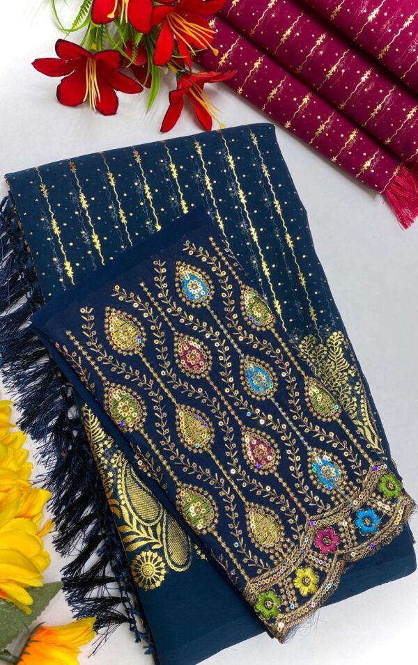 Georjet Fancy Sarees