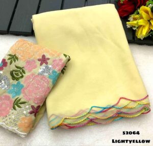 Embroidery Saree and blouse