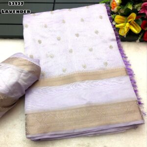 Soft chandari silk saree