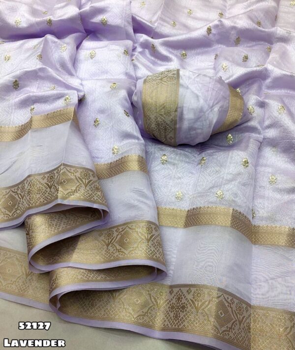 Soft chandari silk saree