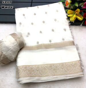 Soft chandari silk saree