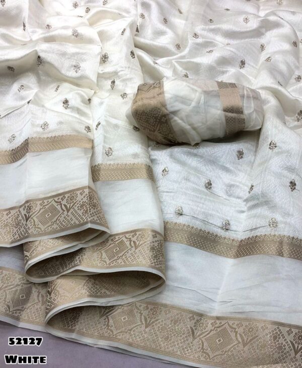 Soft chandari silk saree