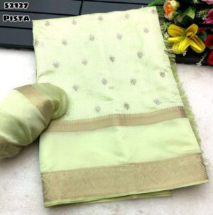 Soft chandari silk saree